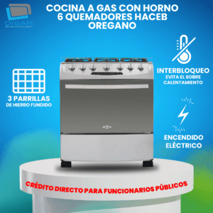 Cocina Oregano 6 quemadores Disar 30114 CF copia