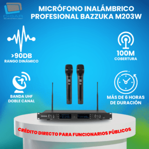 Micrófono Bazzuka M203W Disar CF copia