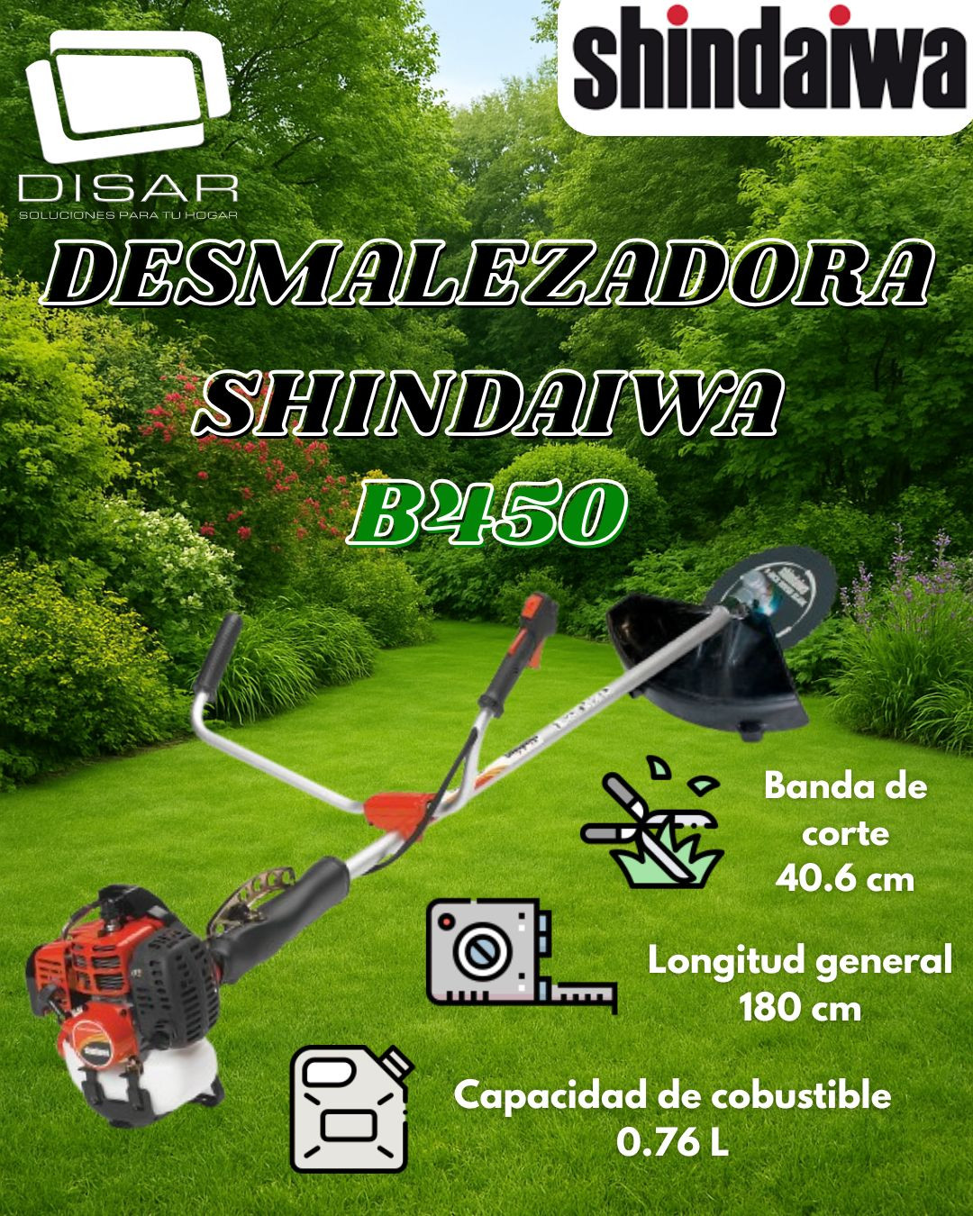 DESMALEZADORA SHINDAIWA B450