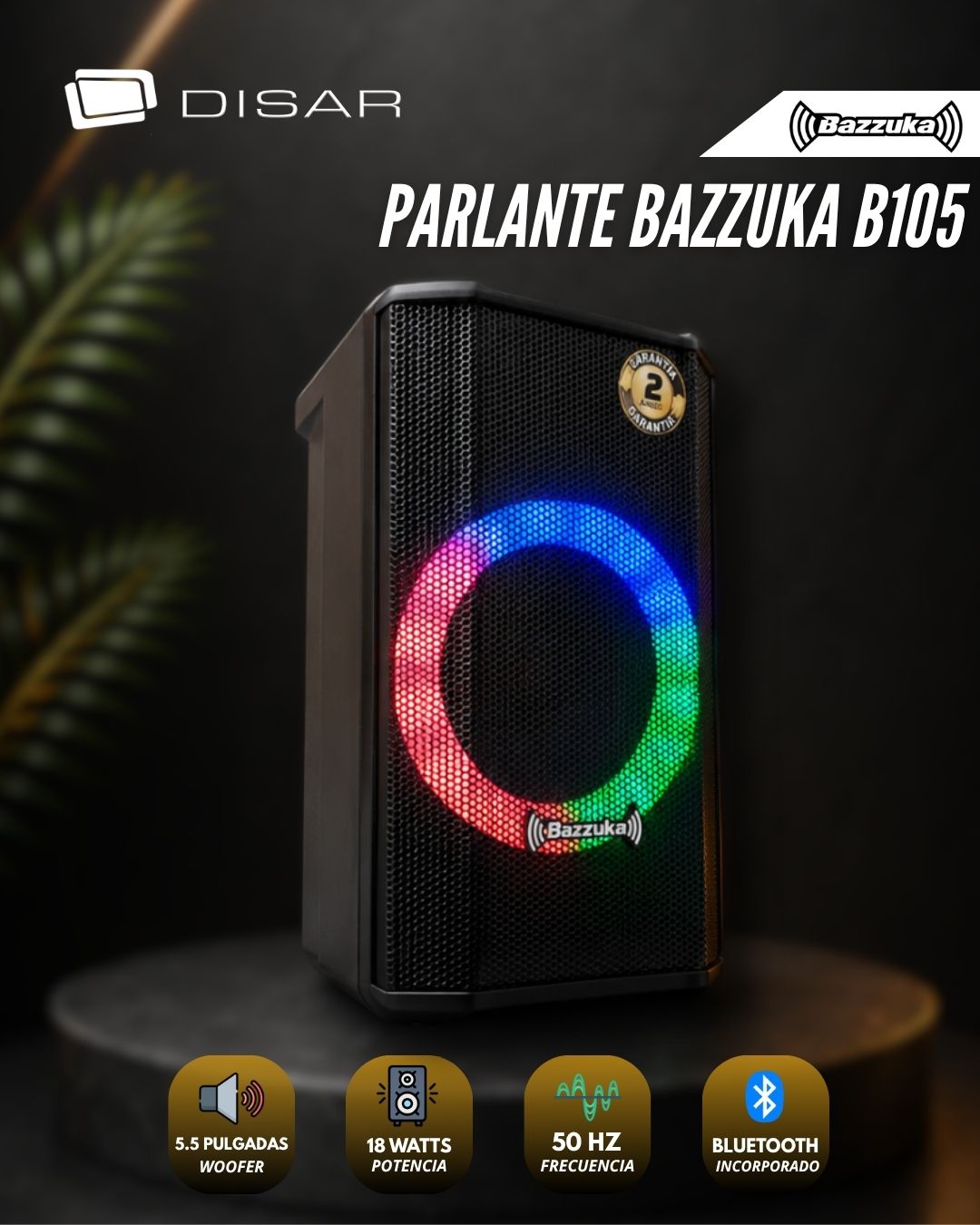 PARLANTE BAZZUKA 5,5 B105 18WATTS RMS
