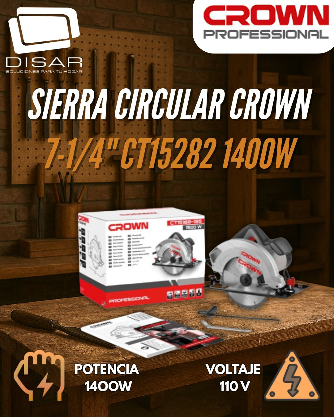 SIERRA CIRCULAR CROWN 7 14 CT15282 1400W