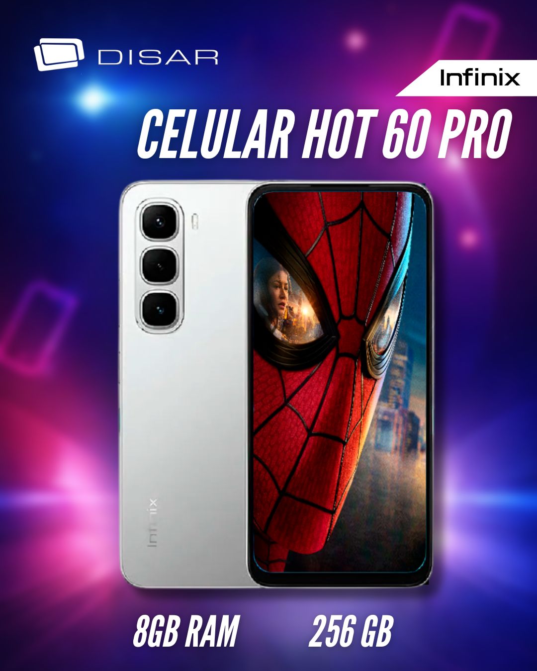 CELULAR INFINIX HOT 60 PRO 8GB + 256GB
