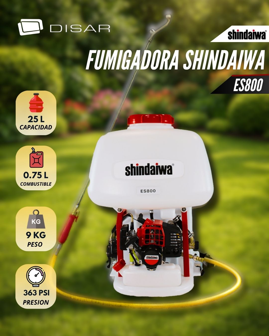 FUMIGADORA SHINDAIWA ES800