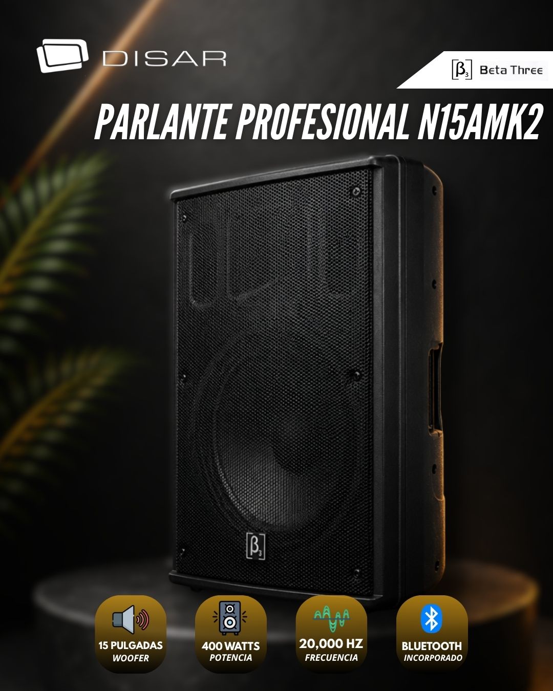 PARLANTE PROFESIONAL BETA3 N15AMK2